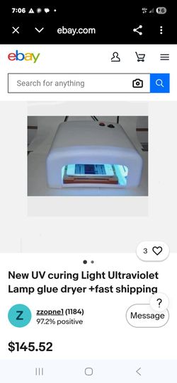 uv gel curing lamp for nail polishes ,glues, and cell phone screen repairs