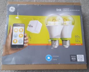 GE link starter kit connected LED bulbs and hub