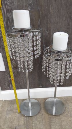 Crystal chandelier candle holder