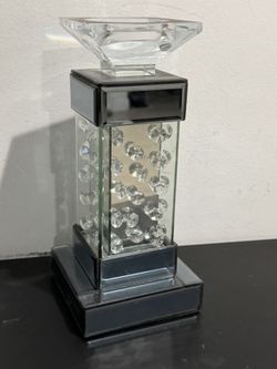 Elegant Home Decor Mirror Glass Candle Holder