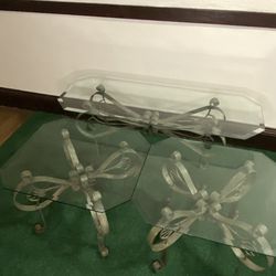 Vintage Glass Tables