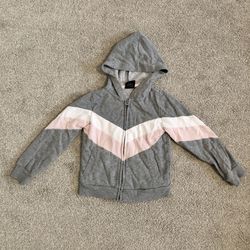 Girls Full Zip Hoodie Jacket, Size XS 4-5
