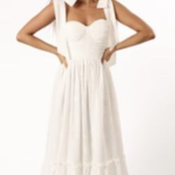 PETAL + PUP  Fiora Eyelet Embroidery Maxi Dress NWOT
