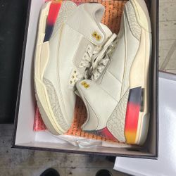 Jordan 3 J Balvin Medellin Sunset White 
