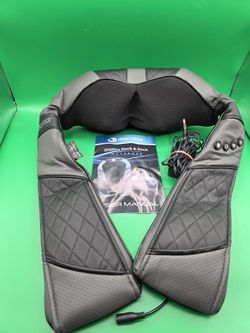 Resteck Shiatsu Massager for Neck and Back with Heat Adjustable Levels With Case