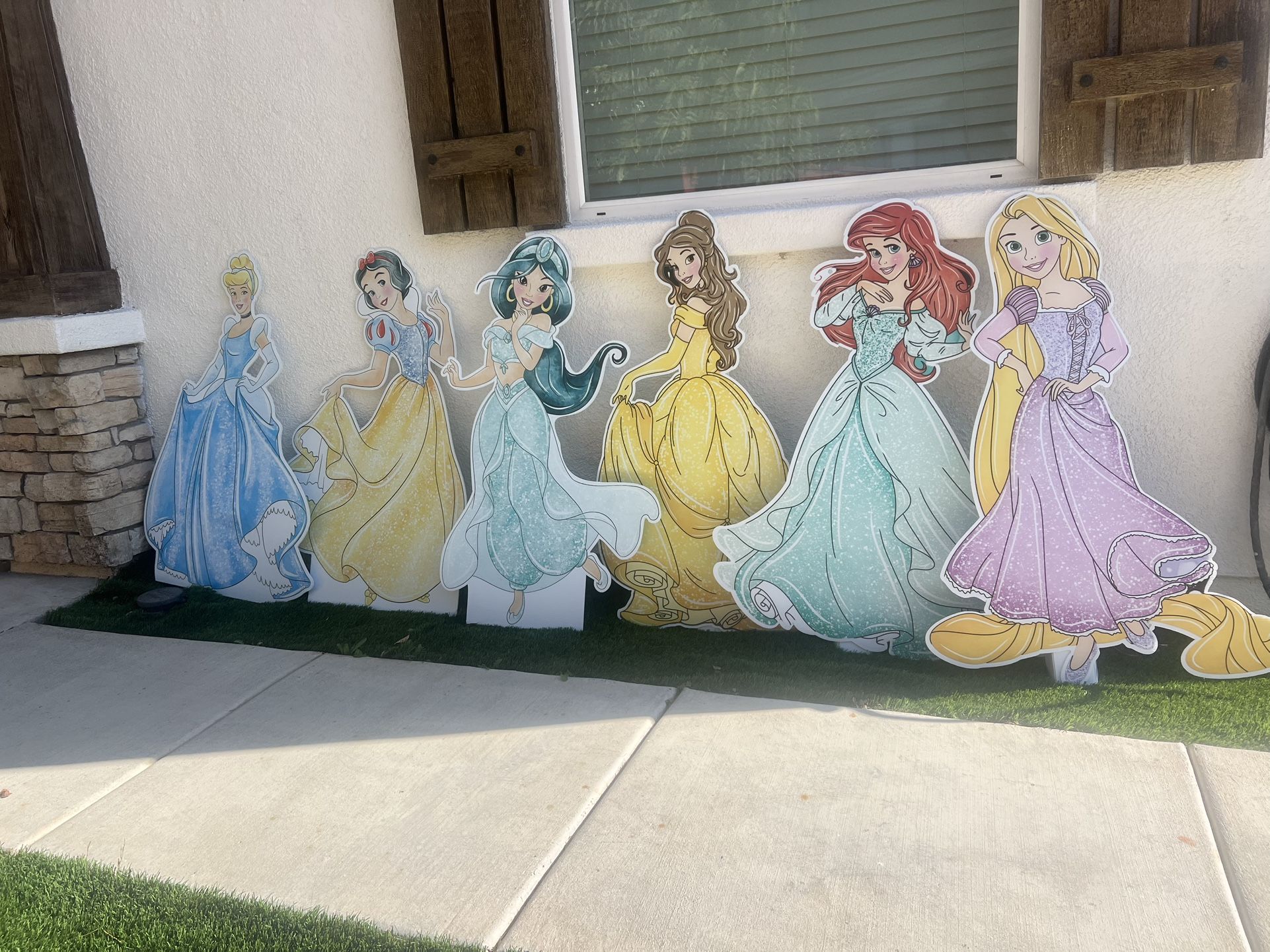 Princess Cut Outs,  8 Foot Castle All Sold Separately Or Together