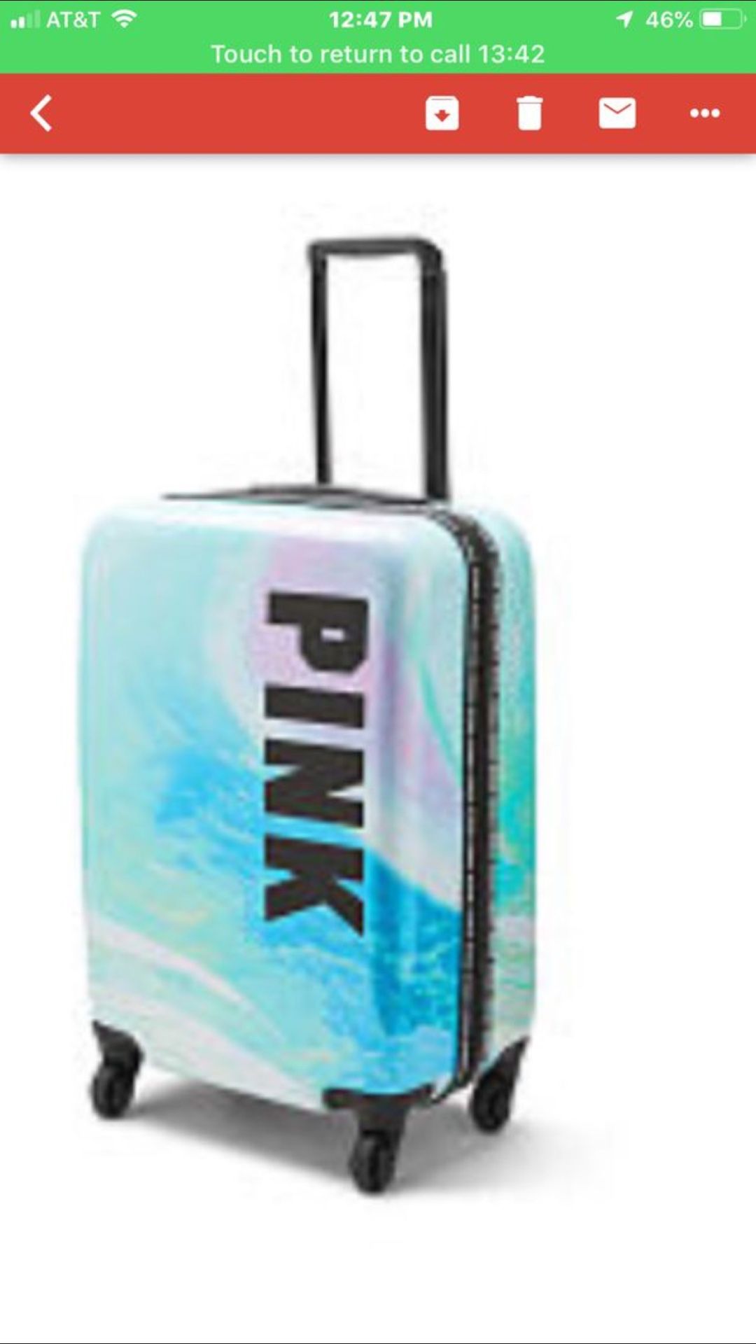 Victoria’s Secret PINK luggage hard case