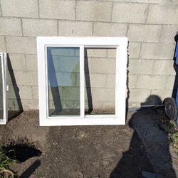 New Retrofit Vinyl Window 35 7/8 x 36