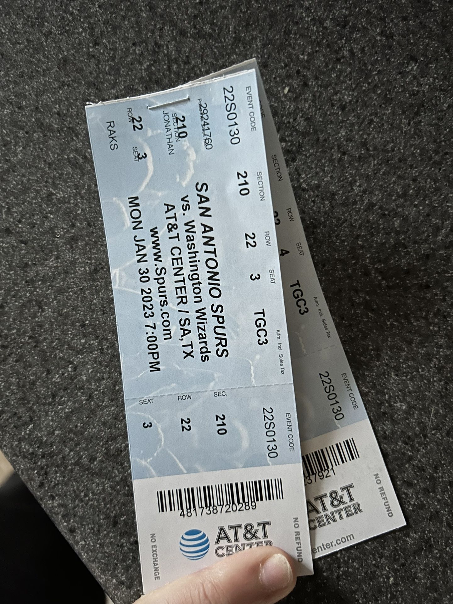 SPURS TICKETS