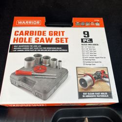 CARBIDE GRIT HOLE SAW SET