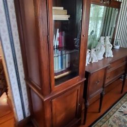 Vintage Vertical Display Cabinet