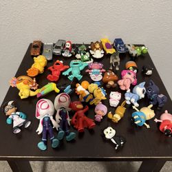 Mixed Kids Toy Lot – Spider-Man, Sesame Street, Peppa Pig, Hot Wheels, PJ Masks, Super Mario & More