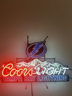 Coors Light Tampa Bay Lightning Neon