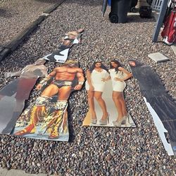 WWE cardboard cutouts (life-size) 