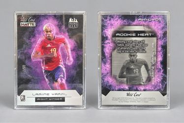 2024 Wild Card Matte Lamine Yamal Rookie Heat Purple 2/50 RC #RH-LY01 Spain