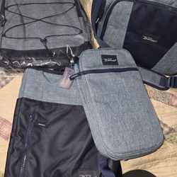 BRAND NEW INSULATED LARGE LUNCH BAG AN INSUKATED SLING BAG AN BACKPACK AN INSULATED BAG NO FLAWS BRAND NEW WITH TAGS SELLING TOGETHER SEE ALL PICS