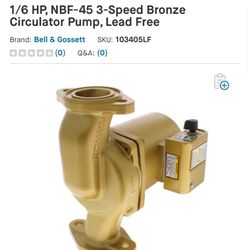 bell & gossett 103252 model nbf-45