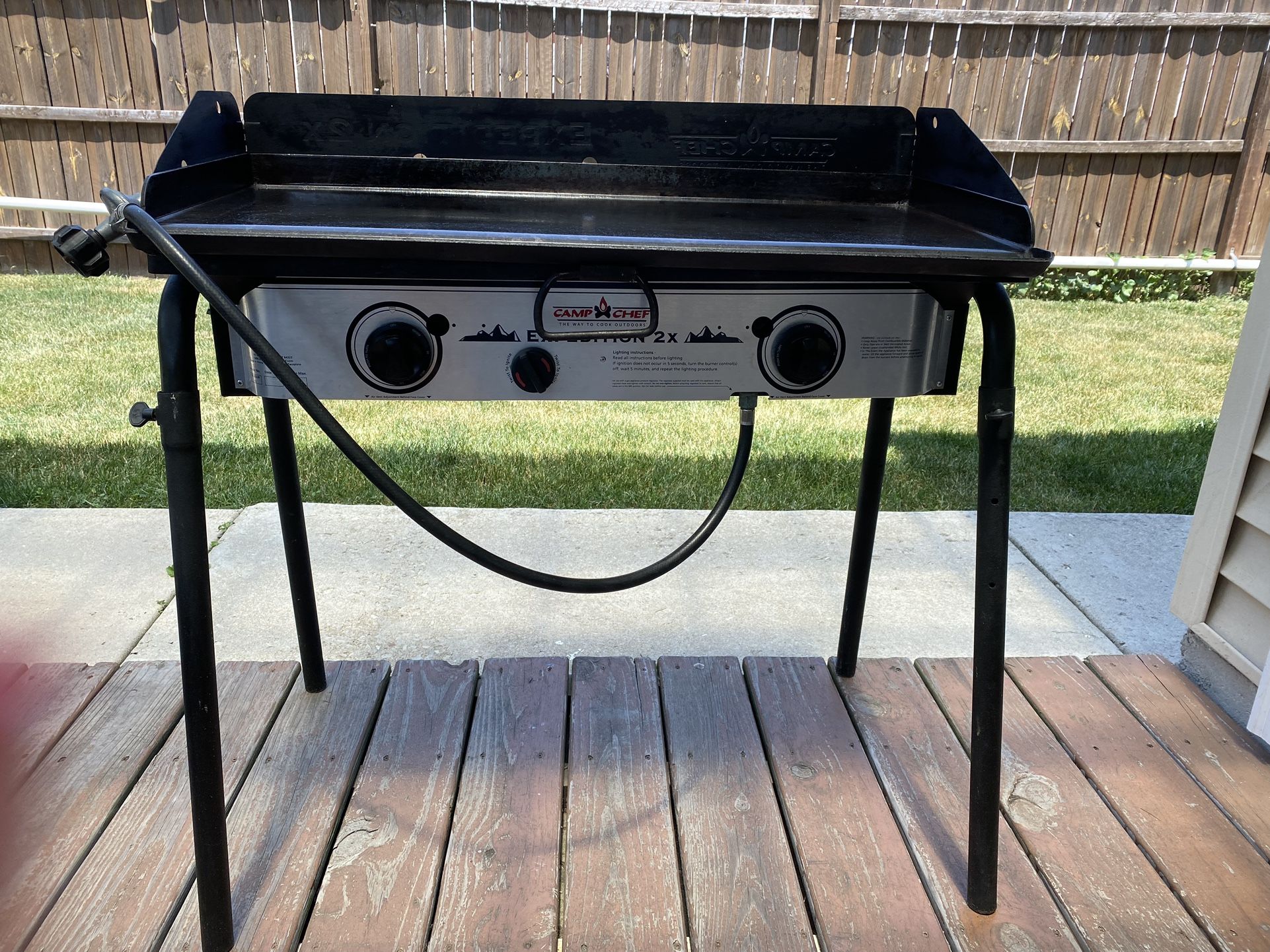 Camp Chef Expedition 2x Burner Stove with Griddle