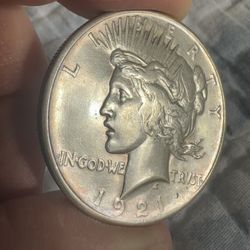 1921 Peace Silver Dollar 