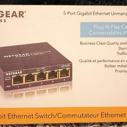 Netgear 5-Port Gigabit Ethernet Unmanaged Switch 