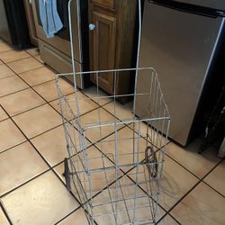Vintage Metal, folding Shopping Carts, Wheels Rolls, Very Good