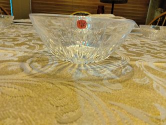 New, Never Used. Princess House Heavy Lead Crystal 14 Oz Individual Salad Bowls 4 For $25 Firmi