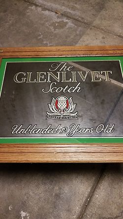 21x27 Glenlivet bar mirror