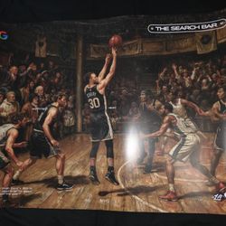 Golden State Warriors Stephen Curry Promo Poster All-Star Weekend Los Angeles 2026