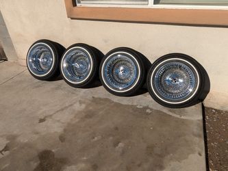 14x7 Spoke Wire Wheels 