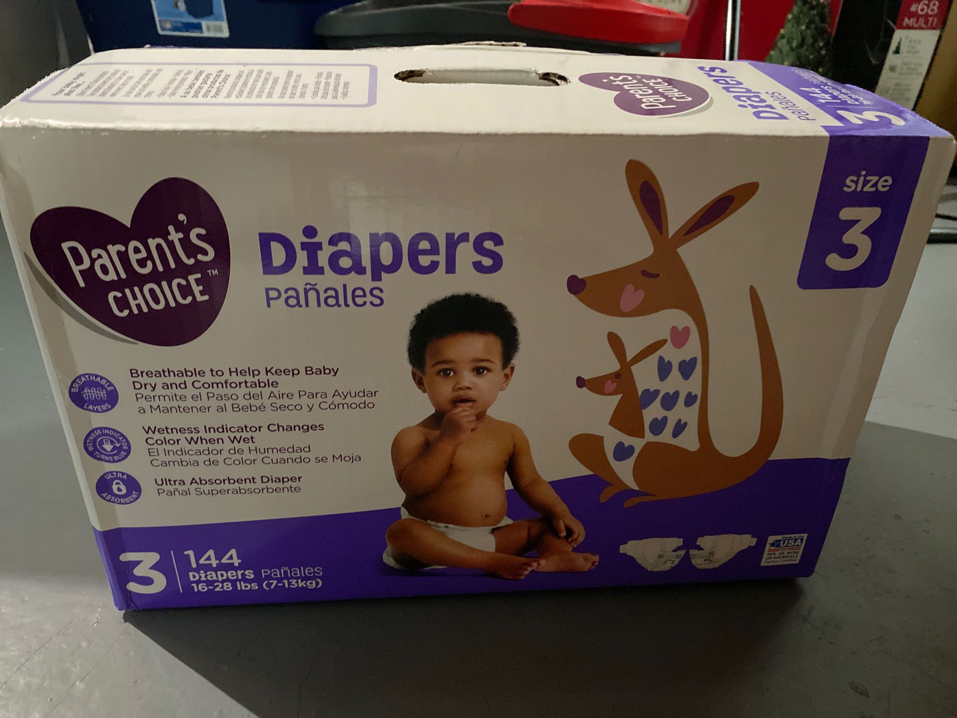 Parents choice size 3 diapers