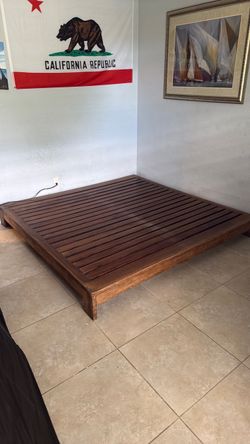 Solid oak cabana frame / bed frame