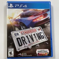 Dangerous Driving For PS4 