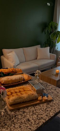 Beige 4-Seat Sofa – Like New – City Furniture – Modern Collection
