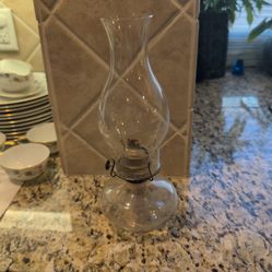 Vintage hurricane lamp