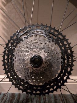Shimano XTR cassette, derailure, shifter and chain
