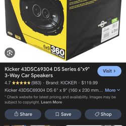 Kicker Speakers 6x9 BRAND NEW 