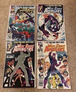🗝️1984 West Coast Avengers Limited Series Comics
