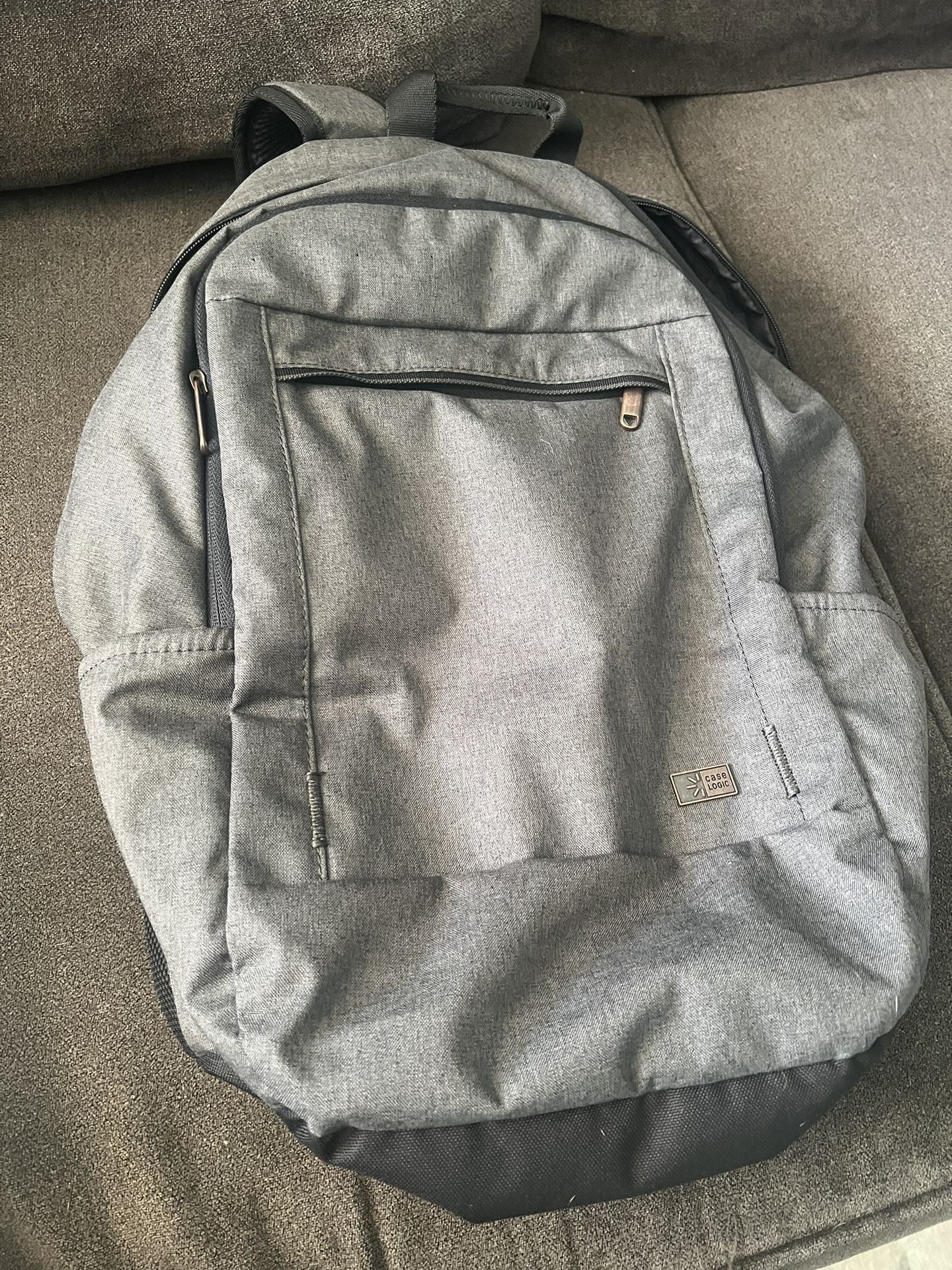 Gray Case Logic Laptop Backpack