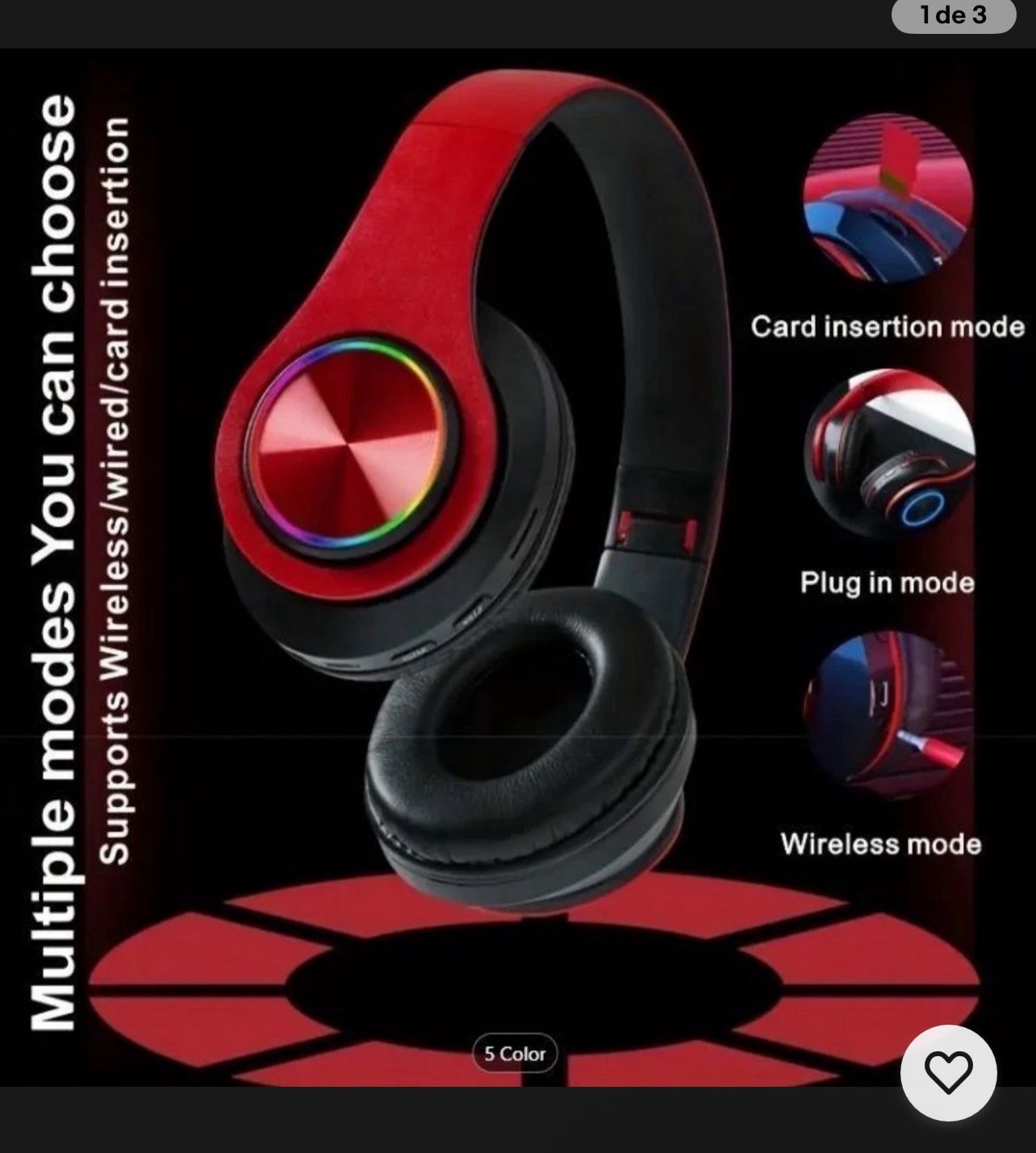 B39 Head-Mounted Sports Wireless Luminous Bluetooth Headphones - New
