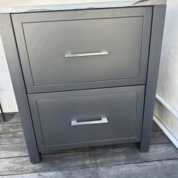 New Pottery Barn 2 drawer metal cabinet