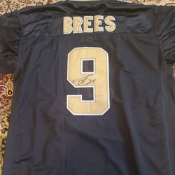 Signed Drew Brees Superbowl XLIV Men's 54 Jersey with tag #4