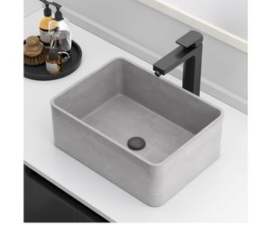 Vessel Bathroom Sink (concrete) Grey Color