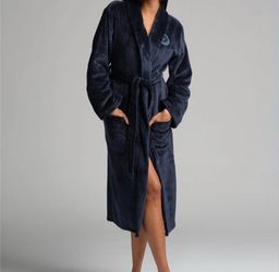 Comfrt Dreamday Plush Robe Unisex M/L Navy