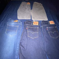 Jeans And Jackets Different Brands Mostly Levi’s I Can Do 60 For Everything