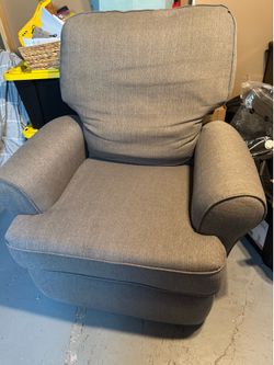 Gray Rocking Recliner