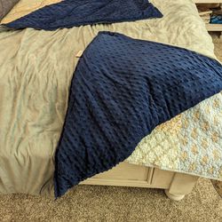 2 Weighted Blankets With Covers, 15 Lb Each