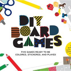 New in box, DIY Board Games with 5 games in one! Ages 4-8, Preschool-3rd Grade
