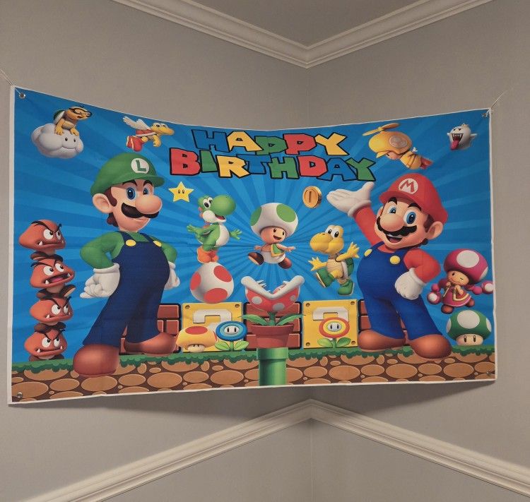 Mario Birthday Decor