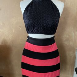 Stretchy Skirts Different Prints/Halter Top