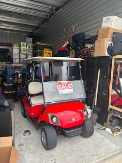 Yamaha Golf Cart Red 4 seater